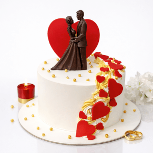 Eternal Love Anniversary Cake