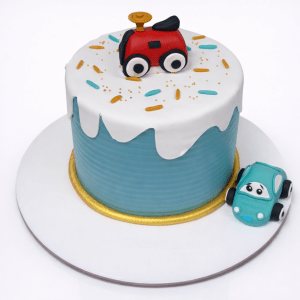 Playful Little Cars Birthday Cake